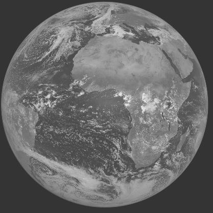 Meteosat-7 imagery for 2005-04-04 12:00 UTC Copyright  2005 EUMETSAT