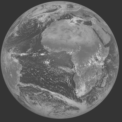 Meteosat-7 imagery for 2005-04-06 12:00 UTC Copyright  2005 EUMETSAT