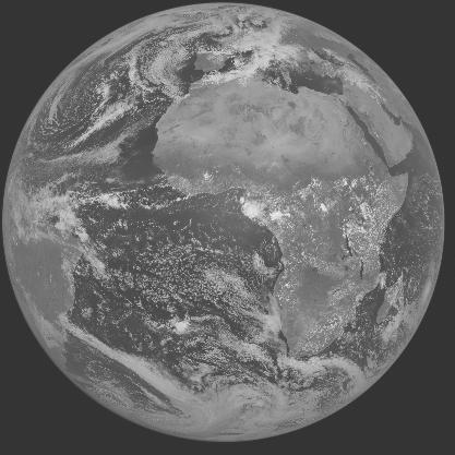 Meteosat-7 imagery for 2005-04-09 12:00 UTC Copyright  2005 EUMETSAT
