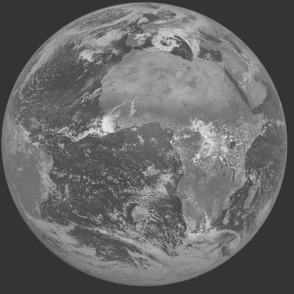 Meteosat-7 imagery for 2005-04-11 12:00 UTC Copyright  2005 EUMETSAT