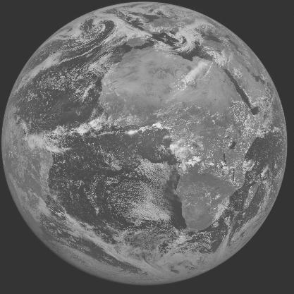 Meteosat-7 imagery for 2005-04-21 12:00 UTC Copyright  2005 EUMETSAT