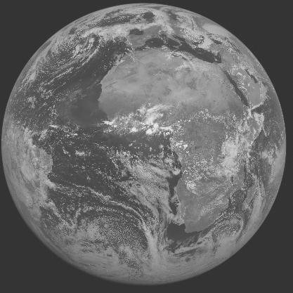 Meteosat-7 imagery for 2005-04-29 12:00 UTC Copyright  2005 EUMETSAT