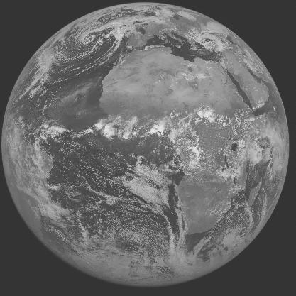 Meteosat-7 imagery for 2005-04-30 12:00 UTC Copyright  2005 EUMETSAT