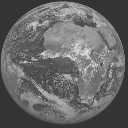 Meteosat-7 imagery for 2005-05-04 12:00 UTC Copyright  2005 EUMETSAT