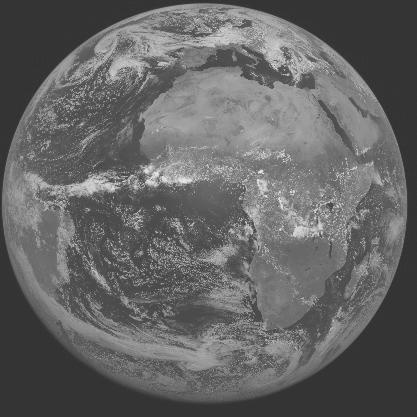 Meteosat-7 imagery for 2005-05-07 12:00 UTC Copyright  2005 EUMETSAT