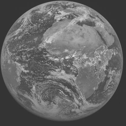 Meteosat-7 imagery for 2005-05-12 12:00 UTC Copyright  2005 EUMETSAT