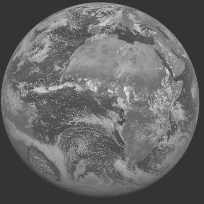 Meteosat-7 imagery for 2005-05-22 12:00 UTC Copyright  2005 EUMETSAT