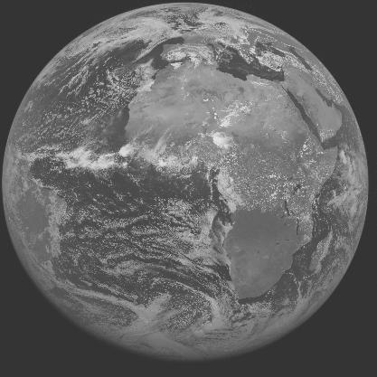 Meteosat-7 imagery for 2005-05-31 12:00 UTC Copyright  2005 EUMETSAT