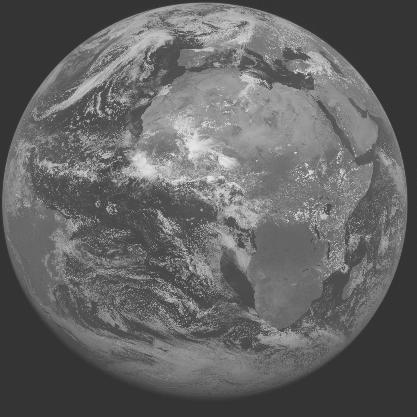 Meteosat-7 imagery for 2005-06-04 12:00 UTC Copyright  2005 EUMETSAT