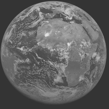 Meteosat-7 imagery for 2005-06-10 12:00 UTC Copyright  2005 EUMETSAT