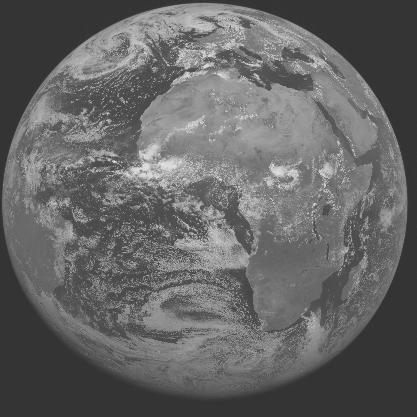 Meteosat-7 imagery for 2005-06-13 12:00 UTC Copyright  2005 EUMETSAT