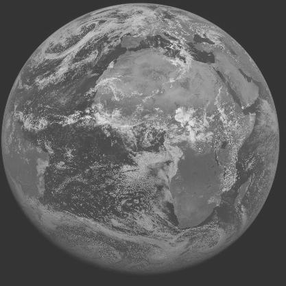 Meteosat-7 imagery for 2005-06-16 12:00 UTC Copyright  2005 EUMETSAT