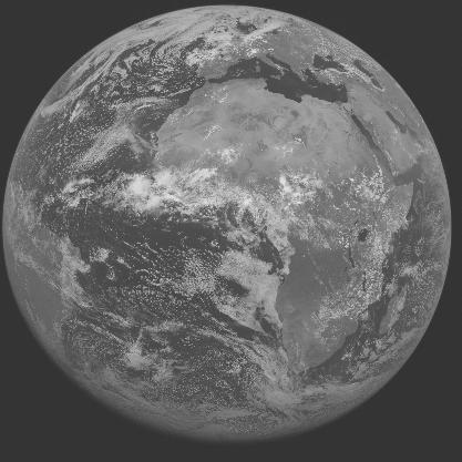 Meteosat-7 imagery for 2005-06-25 12:00 UTC Copyright  2005 EUMETSAT