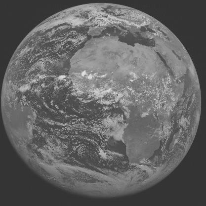 Meteosat-7 imagery for 2005-06-30 12:00 UTC Copyright  2005 EUMETSAT
