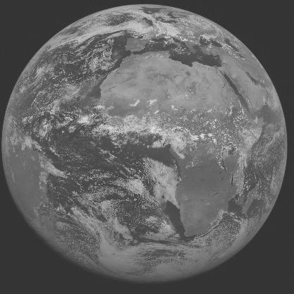 Meteosat-7 imagery for 2005-07-01 12:00 UTC Copyright  2005 EUMETSAT