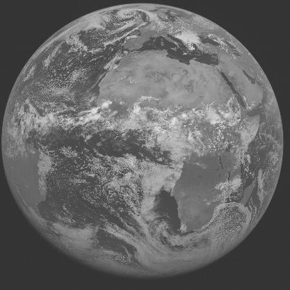 Meteosat-7 imagery for 2005-07-03 12:00 UTC Copyright  2005 EUMETSAT