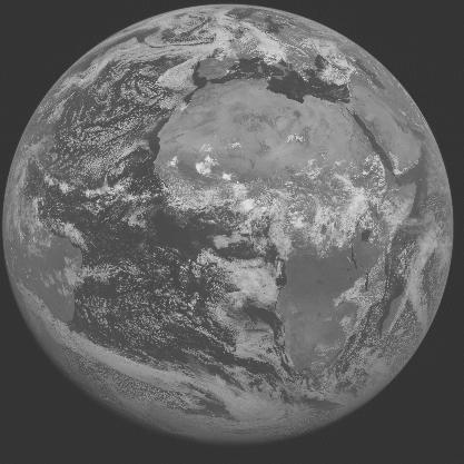 Meteosat-7 imagery for 2005-07-05 12:00 UTC Copyright  2005 EUMETSAT