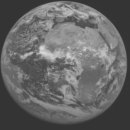 Meteosat-7 imagery for 2005-07-06 12:00 UTC Copyright  2005 EUMETSAT