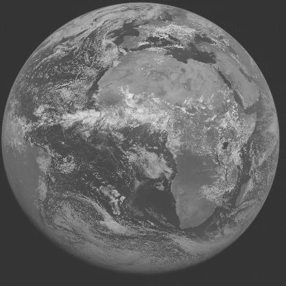 Meteosat-7 imagery for 2005-07-10 12:00 UTC Copyright  2005 EUMETSAT