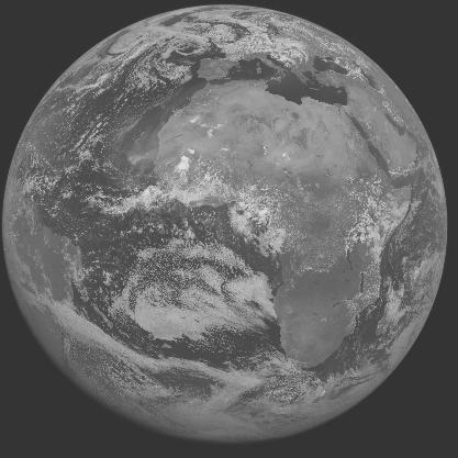 Meteosat-7 imagery for 2005-07-19 12:00 UTC Copyright  2005 EUMETSAT