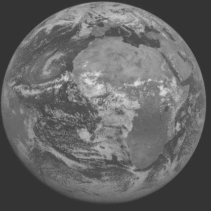 Meteosat-7 imagery for 2005-07-21 12:00 UTC Copyright  2005 EUMETSAT
