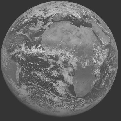 Meteosat-7 imagery for 2005-07-23 12:00 UTC Copyright  2005 EUMETSAT