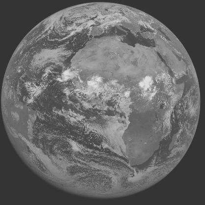 Meteosat-7 imagery for 2005-07-25 12:00 UTC Copyright  2005 EUMETSAT