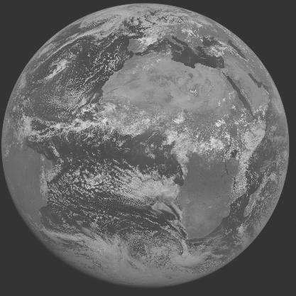 Meteosat-7 imagery for 2005-08-01 12:00 UTC Copyright  2005 EUMETSAT