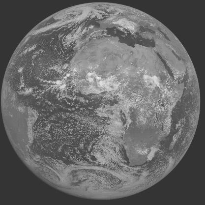 Meteosat-7 imagery for 2005-08-16 12:00 UTC Copyright  2005 EUMETSAT