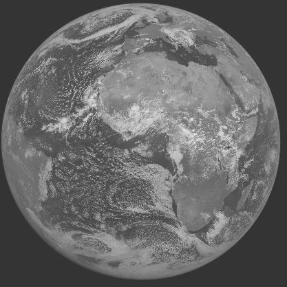 Meteosat-7 imagery for 2005-08-17 12:00 UTC Copyright  2005 EUMETSAT