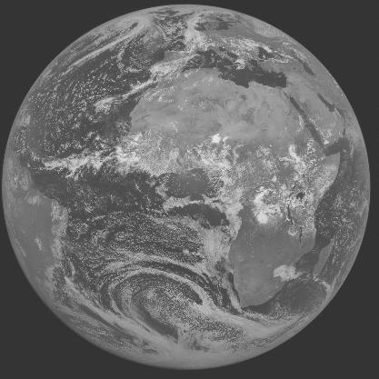 Meteosat-7 imagery for 2005-08-19 12:00 UTC Copyright  2005 EUMETSAT