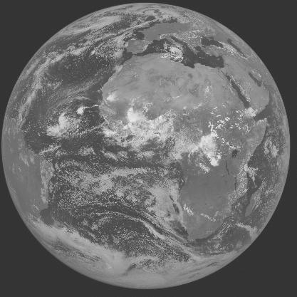 Meteosat-7 imagery for 2005-08-29 12:00 UTC Copyright  2005 EUMETSAT