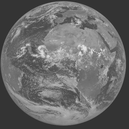 Meteosat-7 imagery for 2005-08-30 12:00 UTC Copyright  2005 EUMETSAT