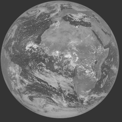 Meteosat-7 imagery for 2005-09-23 12:00 UTC Copyright  2005 EUMETSAT