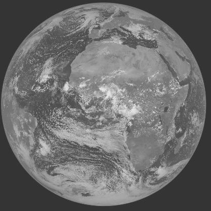Meteosat-7 imagery for 2005-09-24 12:00 UTC Copyright  2005 EUMETSAT
