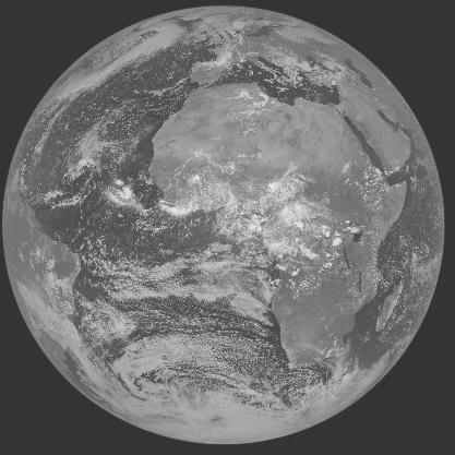 Meteosat-7 imagery for 2005-09-25 12:00 UTC Copyright  2005 EUMETSAT