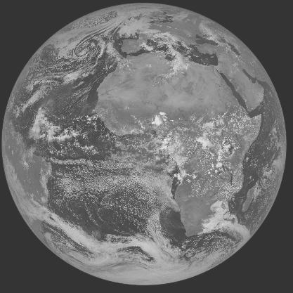 Meteosat-7 imagery for 2005-10-06 12:00 UTC Copyright  2005 EUMETSAT