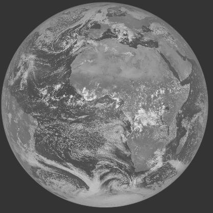 Meteosat-7 imagery for 2005-10-07 12:00 UTC Copyright  2005 EUMETSAT