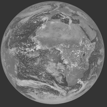Meteosat-7 imagery for 2005-10-09 12:00 UTC Copyright  2005 EUMETSAT