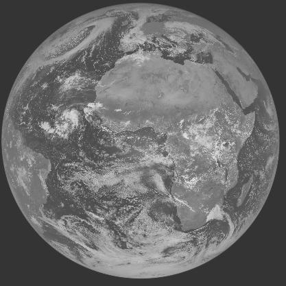 Meteosat-7 imagery for 2005-10-13 12:00 UTC Copyright  2005 EUMETSAT