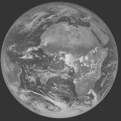 Meteosat-7 imagery for 2005-10-25 12:00 UTC Copyright  2005 EUMETSAT
