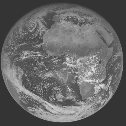 Meteosat-7 imagery for 2005-12-12 12:00 UTC Copyright  2005 EUMETSAT