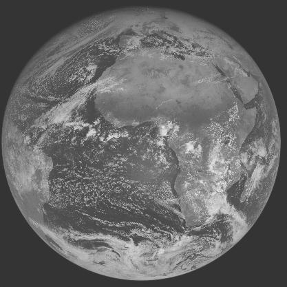 Meteosat-7 imagery for 2006-01-10 12:00 UTC Copyright  2006 EUMETSAT