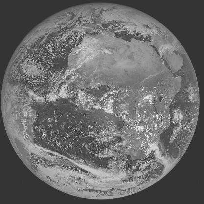 Meteosat-7 imagery for 2006-02-10 12:00 UTC Copyright  2006 EUMETSAT