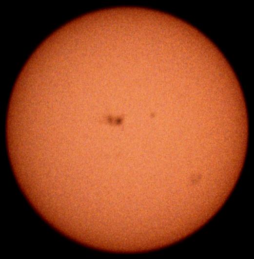 Summed photograph of sunspot group, 2000 September 23