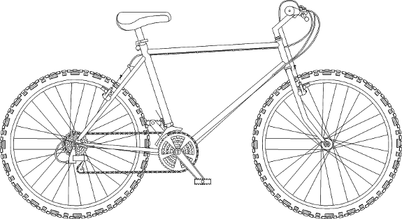 AutoSketch Bike drawing