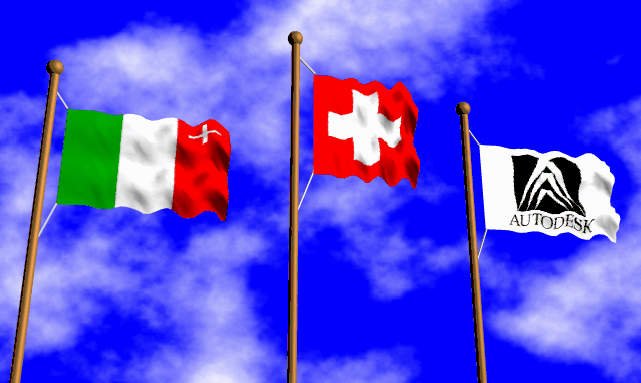 Flags: Neuchâtel, Switzerland, Autodesk