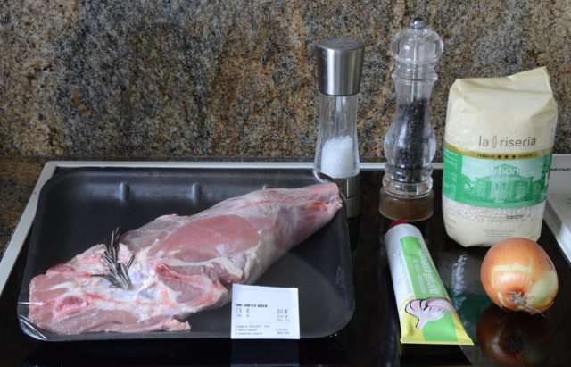 Roast goat quarter: ingredients