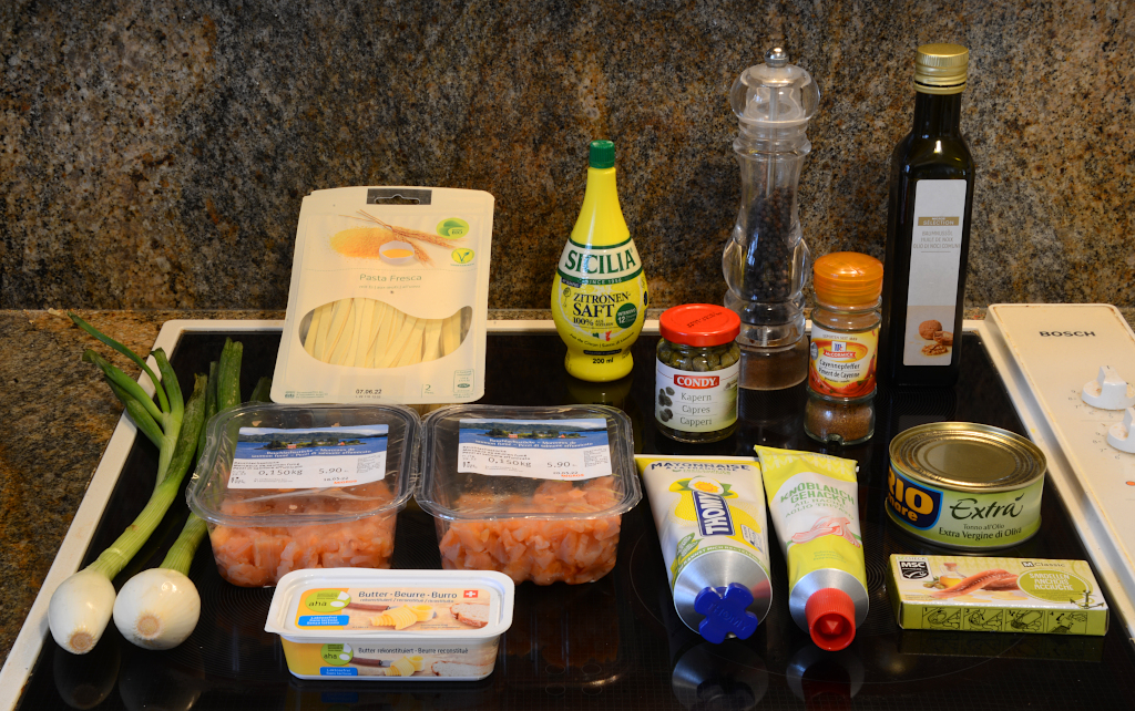 Salmon Pasta Tonnato: ingredients