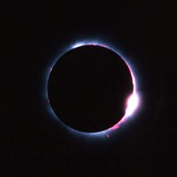 End of totality, photosphere re-emerges